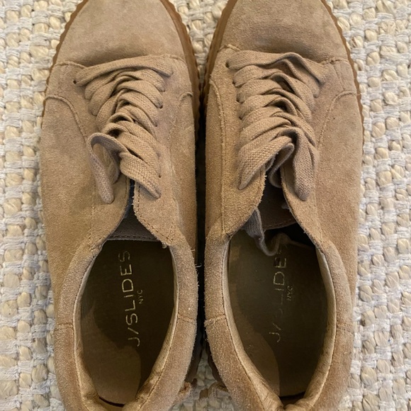 J slide platform suede sneakers - Picture 3 of 4